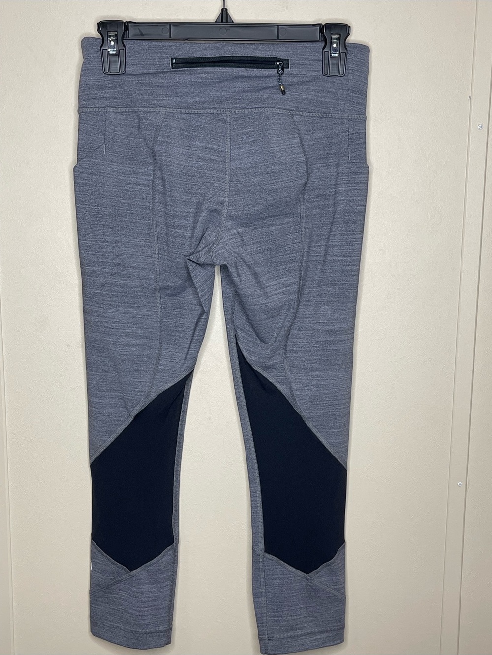Lululemon Pace Rival Crop Heathered Black Heathered Slate croppedLegging Size 6